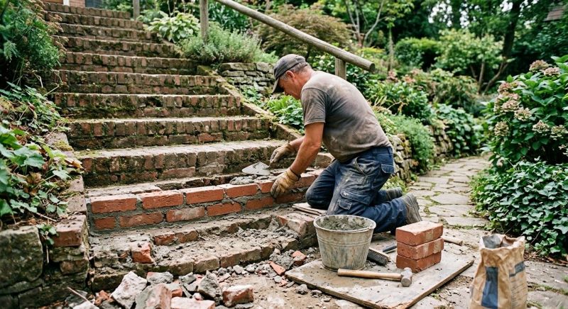 Brick Stairs Repair