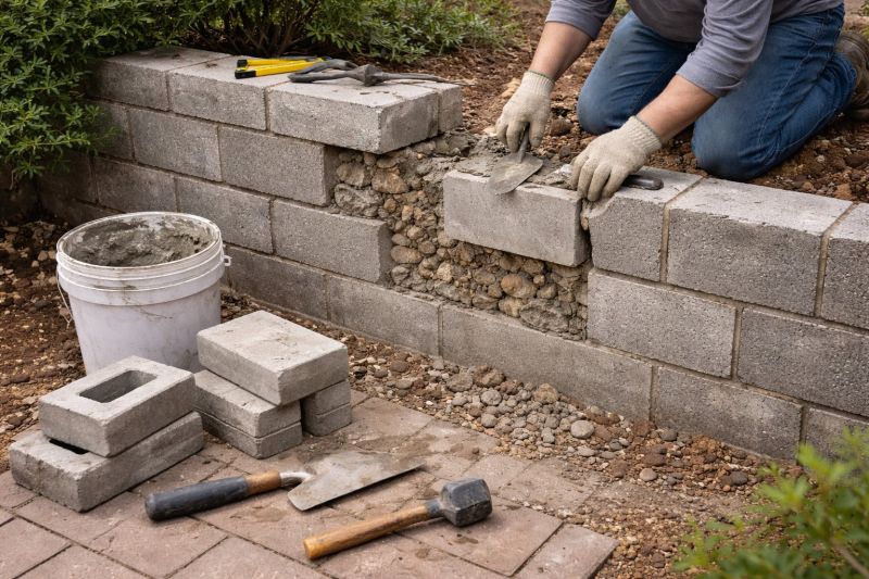 Block Wall Repair in Gardner, KS