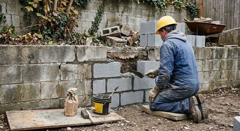 Block Wall Repair in Grandview, MO