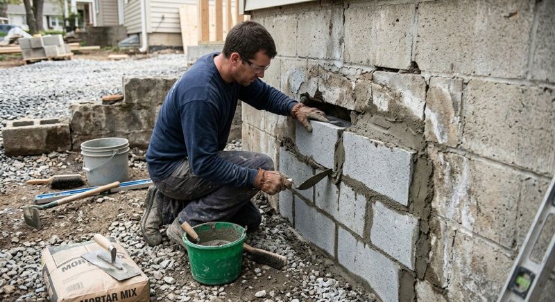 Block Wall Repair in Lees Summit, MO