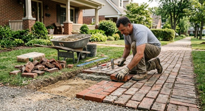 Brick Flatwork Repair in Johnson County, KS