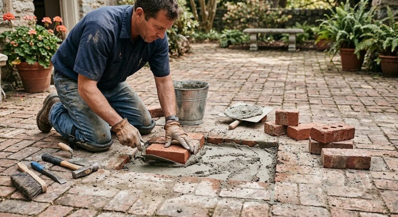 Brick Flatwork Repair in Lenexa, KS