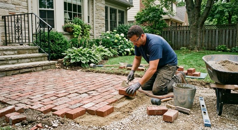 Brick Flatwork Repair in Prairie Village, KS