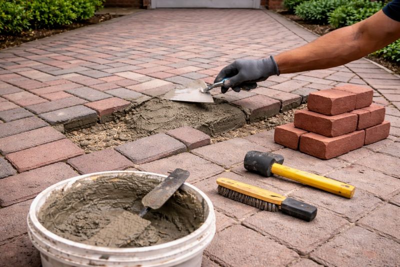 Brick Flatwork Repair in Shawnee, KS
