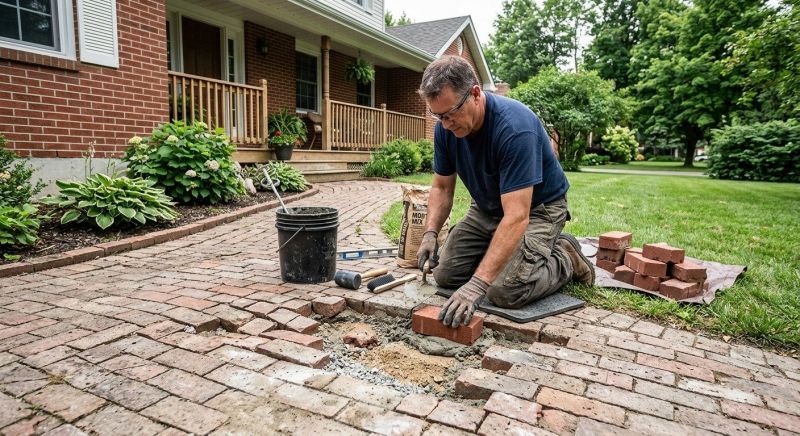 Brick Flatwork Repair in Shawnee, KS