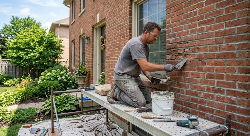 Brick Flatwork Repair in Spring Hill, KS