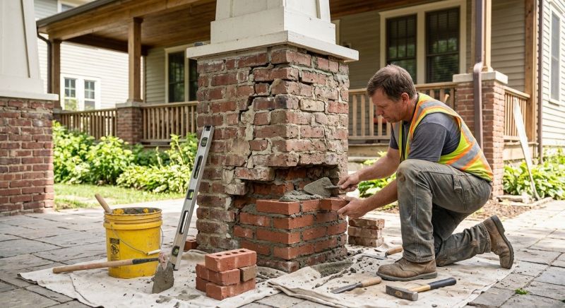 Brick Restoration in Mission, KS
