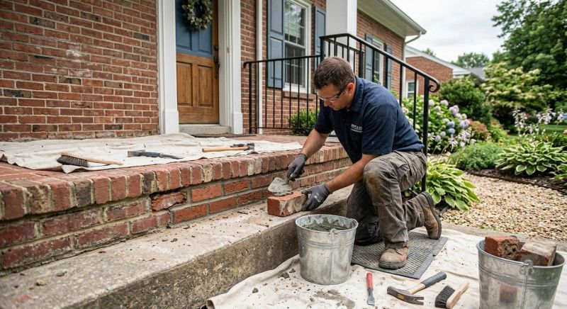 Brick Stairs Repair in Bonner Springs, KS