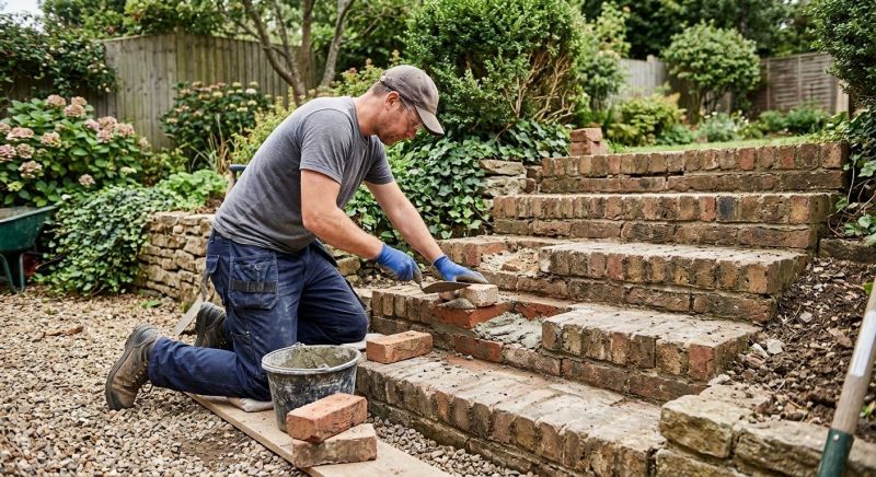 Brick Stairs Repair in Eudora, KS