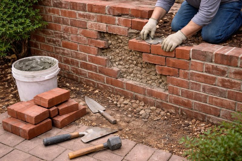 Brick Wall Repair in Basehor, KS
