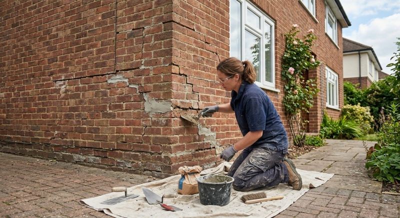 Brick Wall Repair in Mission, KS