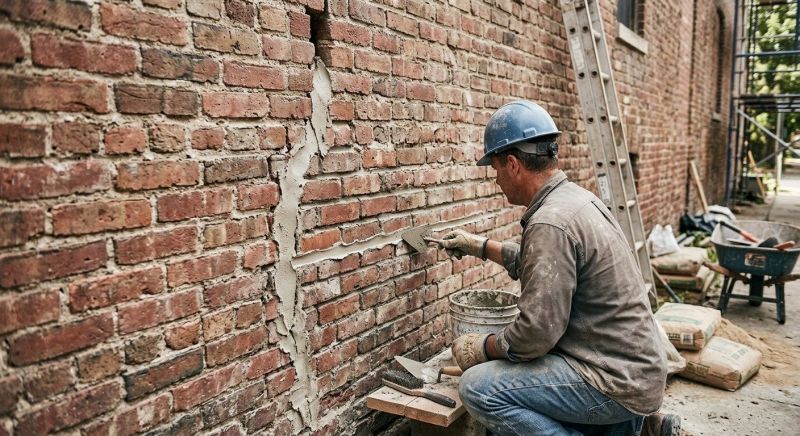 Brick Wall Repair in Paola, KS