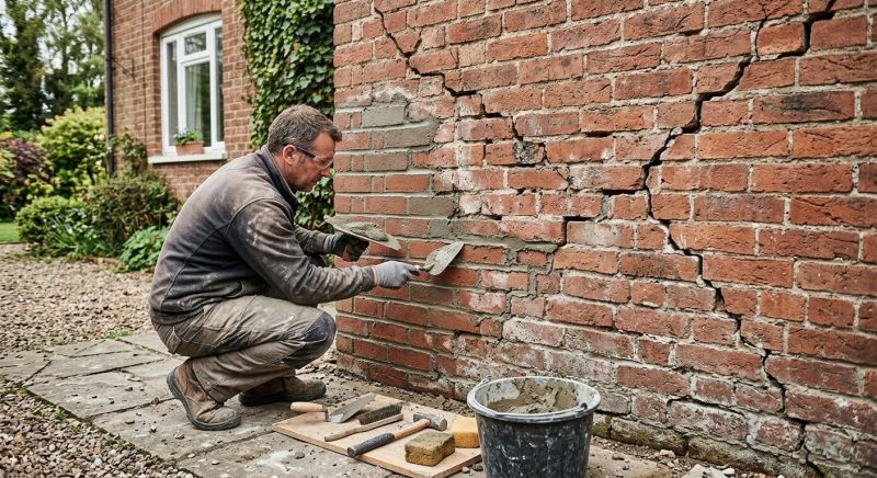 Brick Wall Repair in Spring Hill, KS