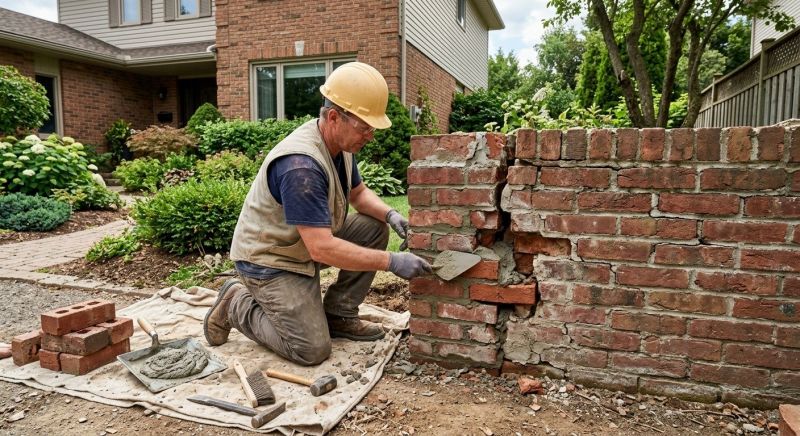 Masonry Wall Repair in Olathe, KS