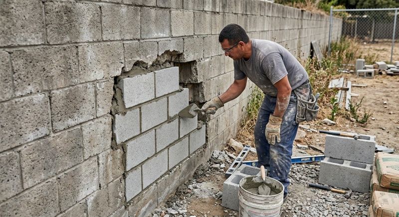 Masonry Wall Repair in Olathe, KS