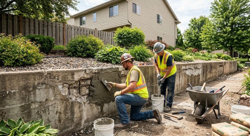 Retaining Wall Repair in Lees Summit, MO