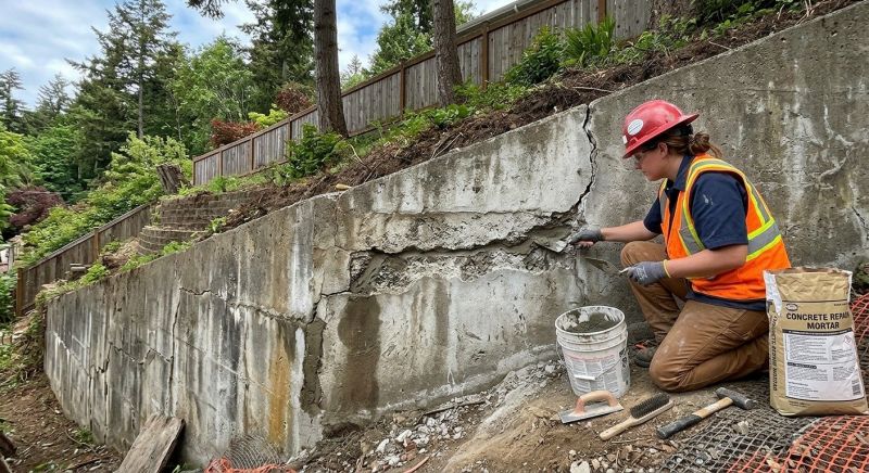 Retaining Wall Repair in Louisburg, KS