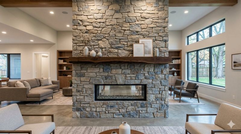 Stone Chimney Installation in Leawood, KS