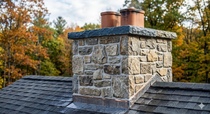 Stone Chimney Installation in Lenexa, KS